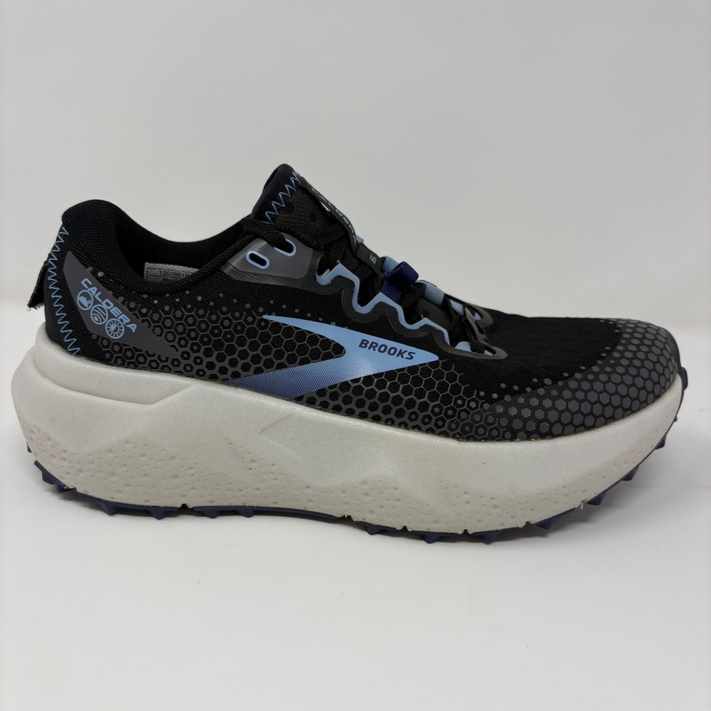 Brooks Caldera 6 Women's Size 6 Black Blue Trail Running Shoes (1203661B082)